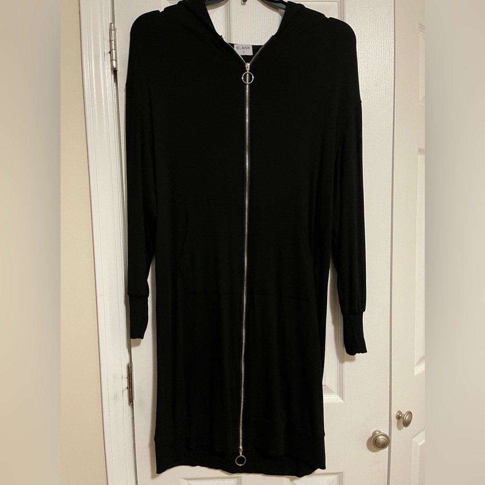 Cotton ribbed zipper dress size large